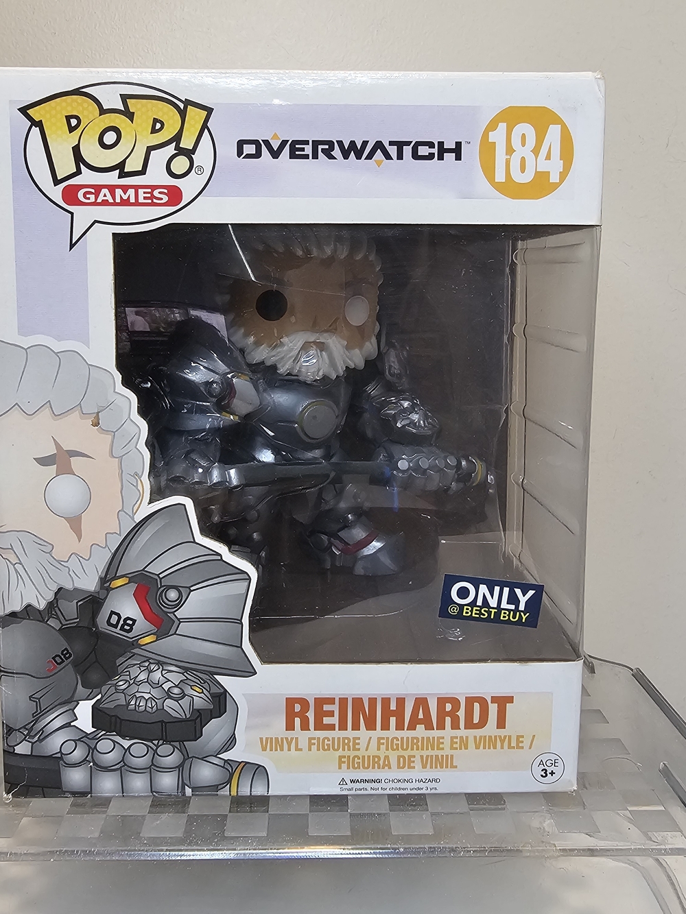 Funko Overwatch Reinhardt Pop! Vinyl Figure - Silver and White